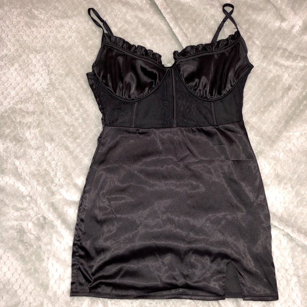 Black Lace Mini Dress